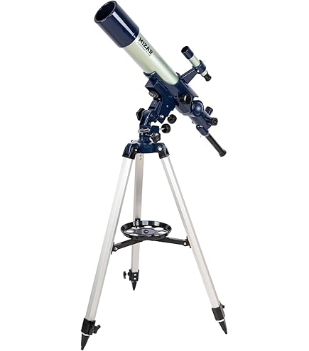 Amazon.co.jp: MIZAR 天体望遠鏡 屈折式 70mm 口径 経緯台 三脚 セット  