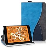 Succtopy 適用のiPad 第6世代/第5世代 9.7インチ(2018/2017) / Air / Air2 / Pro 9.7 ケース シンプル ビジネス 用のiPad 9.7 ケース（第6/5世代）PUレザー スタンド機能 用のApple Pencilペン収納 用のiPad 9.7 用 カバー カード収納 全面保護 用のアイパッド 第5/6世代 スマホケース (ブルー)