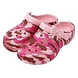 不二貿易 EVAサンダル 22~23cm カモフラ ピンク