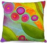 (Small 41cm x 41cm) - Decorative Smooth Woven Linen Couch Throw Pillow from DiaNoche Designs by Chin