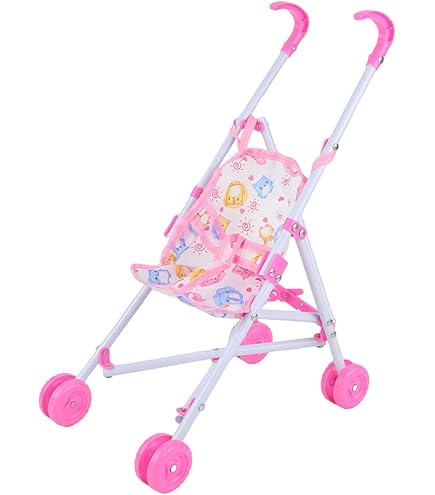 人形用ベビーカー   レトロ Amazon.co.jp: 人形用ベビーカーセット | バスケット付きピンク