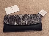 コーチ 財布 COACH WALLET F54821 PYTHON SOFT LEATHER NEW WITH TAGS BLACK & WHITE [並行輸入品]