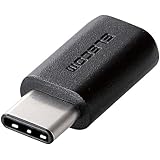 エレコム USB2.0 TypeーC 変換アダプタ typeCーmicroB メス 【iPhone15 対応検証済】 ブラック TBーMBFCMADBK