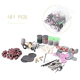 Mallofusa 161Pcsドレメール ロータリー ツール 電気 ロータリー 研削盤 ポーランド 研磨 ツール キット