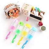 Idealhere ベビー用品 哺乳瓶ボトル乳首ブラシ セットガラスびん用専用ブラシ 洗浄 ツール