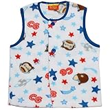 2017年 秋冬 おさるのジョージ 総柄 フリースベスト Curious George サックス◇95cm