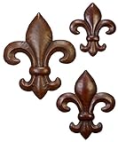 Deco 79 Metal Wall Decor, 20 by 16 by 12-Inch, Set of 3 [並行輸入品]