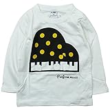 【秋冬物春対応】 CHEEK ROOM(チイクルーム) 製品洗い加工済み42/2天竺ピアノ長袖Tシャツ 95cm/OW NO.B-470263