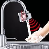 GIBO 自動センサー水栓 キッチン用水栓金具 (シルバー)