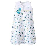 HALO SleepSack 100% Cotton Wearable Blanket, Blue Outer Space, Large by Halo