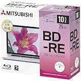 VERBATIMJAPAN 長期3年保証 データ用BD-RE 1-2倍速 25GB 10枚【インクジェットプリンタ対応】　DBE25NP10D1-B