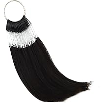 Amazon.co.jp: ヘアカラーテスト毛束 白髪混じり50％20本入