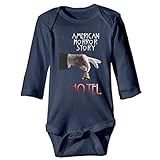 Kamifa カミファ アメリカン ホラー ストーリー 長袖ボディースーツ ベビー服 ロンパース ギフト ファッション Navy 12 Months
