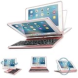 iPad 9.7 2018/2017 ケース キーボード Sengbirch 七色バックライト...