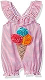 Mud Pie Baby Girls' Bubble Romper Ice Cream 0-3 Months [並行輸入品]