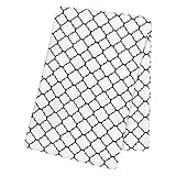 Trend Lab Navy Quatrefoil Deluxe Flannel Swaddle Blanket by Trend Lab