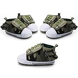 Tovadoo　ベビーシューズ　マジックテープ　迷彩　ポケット付き　ズック製アッパー　ゴム製靴裏　四季通用　滑り止め　履きやすい　履き心地良い　つま先保護 歩行練習用　シンプル　爽やか　通学　旅行　男