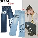Ziddy(ジディー) ストレッチデニム「かすれプリント」ロングパンツ 【1603】【C】 140 ブルー(07)