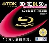 TDK 録画用ブルーレイディスク 50GB BD-RE(繰り返し録画用) 2X ノーマルレーベル 10mmケース 単品 BEV50A1S