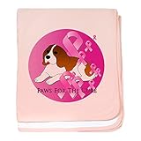 CafePress – Beagle – スーパーソフトベビー毛布、新生児おくるみ ピンク 04885010706832E