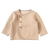 ホッペッタ プラス Hoppetta plus オーガニックコットン キルトカーディガン ブラウン 70cm 51913