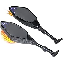 Amazon.co.jp: SZYUMO Motorcycle Mirror, 0.4 inches (10 mm