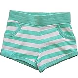 カーターズ（Carter's）女の子用マカロングリーンボーダーホットパンツ(総ゴム仕様)出産祝い コーデボトムス [並行輸入品]