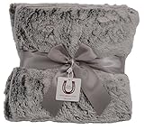 Max DanielチンチラFluff Baby Throw – Double sided- Pipedエッジ1180