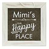 The祖父母ギフトMimiフレームHappy Place Grandparent Sign