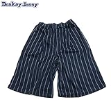 Donkey Jossy（ドンキージョシー） 「ストライプ」ガウチョパンツ・ネイビー【1603】【C】 120 ネイビー(N)