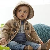 HKUN ベビー服 赤ちゃん服 キッズ コート ジャケット 幼児　子供服　男の子　長袖 キッズ服　満月/出産祝い/プレゼント,カーキ,100cm