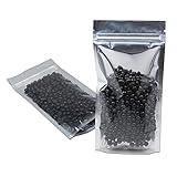 フロントクリアプラスチックスタンドUpアルミ箔パッケージバッグfor Food SnackパウダーストレージDoypackメタリックマイラー箔の熱紐付きのグリップシールWraps Zipロックポーチ5