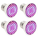 SINJIAlight 植物育成ライト LED電球 4セット E26口金 10W 植物育成バルブ 赤と青 水耕栽培 室内用 植物ライト 日照不足解消 植物成長促進 省エネ 低消費電力 観葉植物 園芸用