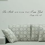 Pop Decors I am god-Psalm 46:10 Wall Stickers by Pop Decors