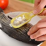 EQLEF® 実用的なプラスチック魚スケールスクレーパーファストクリーニング魚皮ブラシリムーバーピラーキッチンガジェット