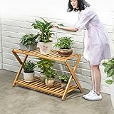 固体の木製フラワー ラック,2 層のシューズ ラック,多層バルコニーの花ポット フレーム シンプルなフラワー ラック,創造的な盆栽フレーム,パーゴラ-A