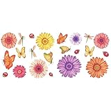 Blue Mountain Wallcoverings GAPP1784 Just for Kids Gerber Self-Stick Daisy Appliqu??