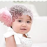 FEITONG ( TM )花幼児幼児ベビーガールプリンセスヘッドバンドヘアバンドハードウェアアクセサリーかぎ針編みピンクby FEITONG