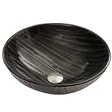 VIGO Interspace Glass Vessel Bathroom Sink [並行輸入品]