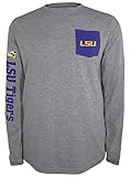 NCAA Louisiana State TigersメンズExtraポイント長袖Tシャツ、XXL、クールグレーヘザー