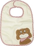 Playshoes 28 x 27cm Baby Bib Dog (Beige) by Playshoes