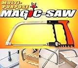 Sea the Stars　直線 曲線、金属・ガラスも切れる多目的ノコギリ マジックソー / ノコギリ のこぎり 工具 調整 建築 万能 替刃 木工 両刃 小型