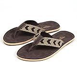 [OKI（オキ）] エスニック サンダル レザー メンズ レディース アジアン トングサンダル (36（23cm）, アジアンブラウン)