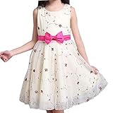 Ruideng ガールズサマープリンセスドレススカートノースリーブのドレス ワンピースのスカートのドレスチュチュの公演発表会 結婚式 入園式 演奏会 (160cm, イエロー)