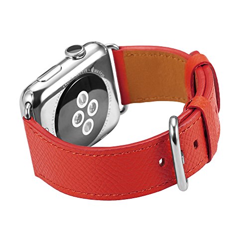 [이스트 랩]iStrap Apple Watch 가죽 레더 iWatch밴드42mm 아버지의 선물3종의 색간단 교환 iWatch