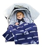 NFLシアトルシーホークスBoys Carseatカバーセット、ブルー、1サイズ