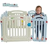 Kiddygem M7 extra tall baby playpen (10 panels) - Blue (15.5 sq.ft) by KiddyGem