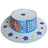 Domybestハンドメイド帽子 シックなモデリング ハンドメイドハットチャイルドDIYカラーハット 子供の芸術のおもちゃ カラフル あなたの赤ちゃんの実践能力を鍛える 赤ちゃんの注意を引くのに役立つ