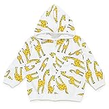 Mademoiselle papillon キリンさんファミリー ジップアップパーカー 【ホワイトsize:130】