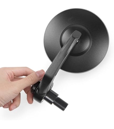 Amazon | KiWAV バーエンドミラー イクリプス 黒 ヤマハに適合する M16